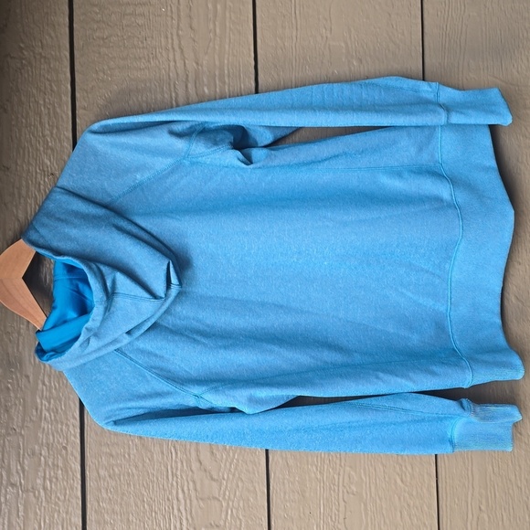 Reebok Turquoise Hooded Sweatshirt Medium - Picture 5 of 5